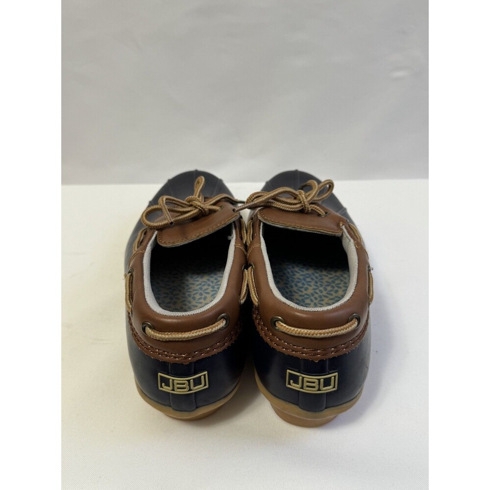 JBU by Jambu Gwen Weather Ready Duck Slip-On Rain Shoes Navy Brown Women’s  Sz 7 - Picture 11 of 13